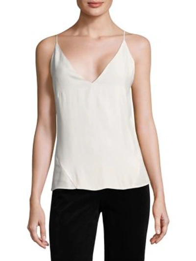 Shop J Brand Women's Lucy Silk Camisole In White
