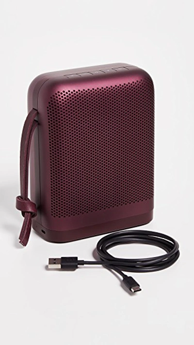 Shop Bang & Olufsen B&o Play P6 Wireless Bluetooth Speaker In Dark Plum