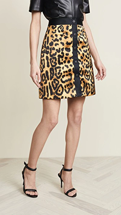 Shop Adam Lippes A Line Miniskirt In Jaguar