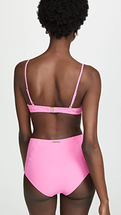Shop Stella Mccartney Broderie Anglaise Bikini Top In Pink