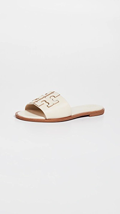 Shop Tory Burch Ines Slides In New Cream/gold