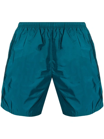 Shop Prada Classic Swim Shorts In Blue