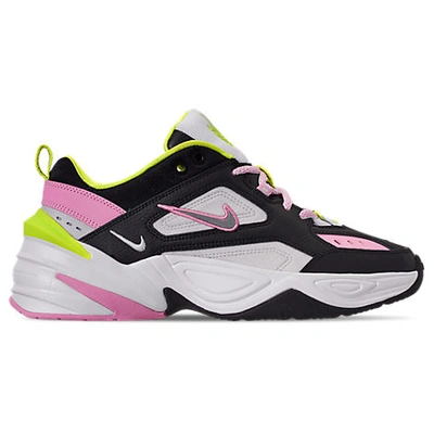 Shop Nike Women's M2k Tekno Casual Shoes In Black Size 11.0 Leather