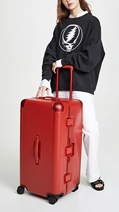 Shop Calpak X Jen Atkin Trunk Luggage In Red