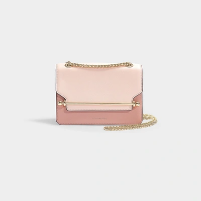 Strathberry East/West Mini Leather Bag Pink