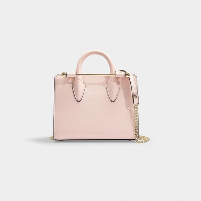 Shop Strathberry The  Nano Tote In Baby Pink Leather