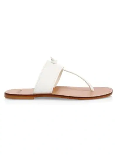 Shop Joie Baylin Leather Slide Sandals In White