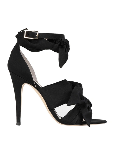Gia Couture Katia Sandals In Black