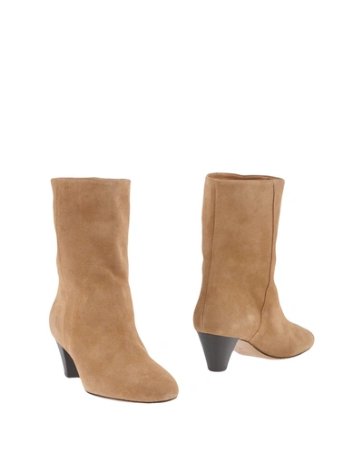 Shop Isabel Marant Étoile Ankle Boots In Camel