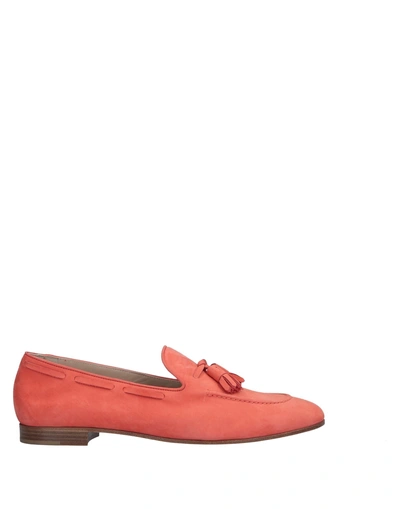 Shop Fratelli Rossetti Loafers In Coral