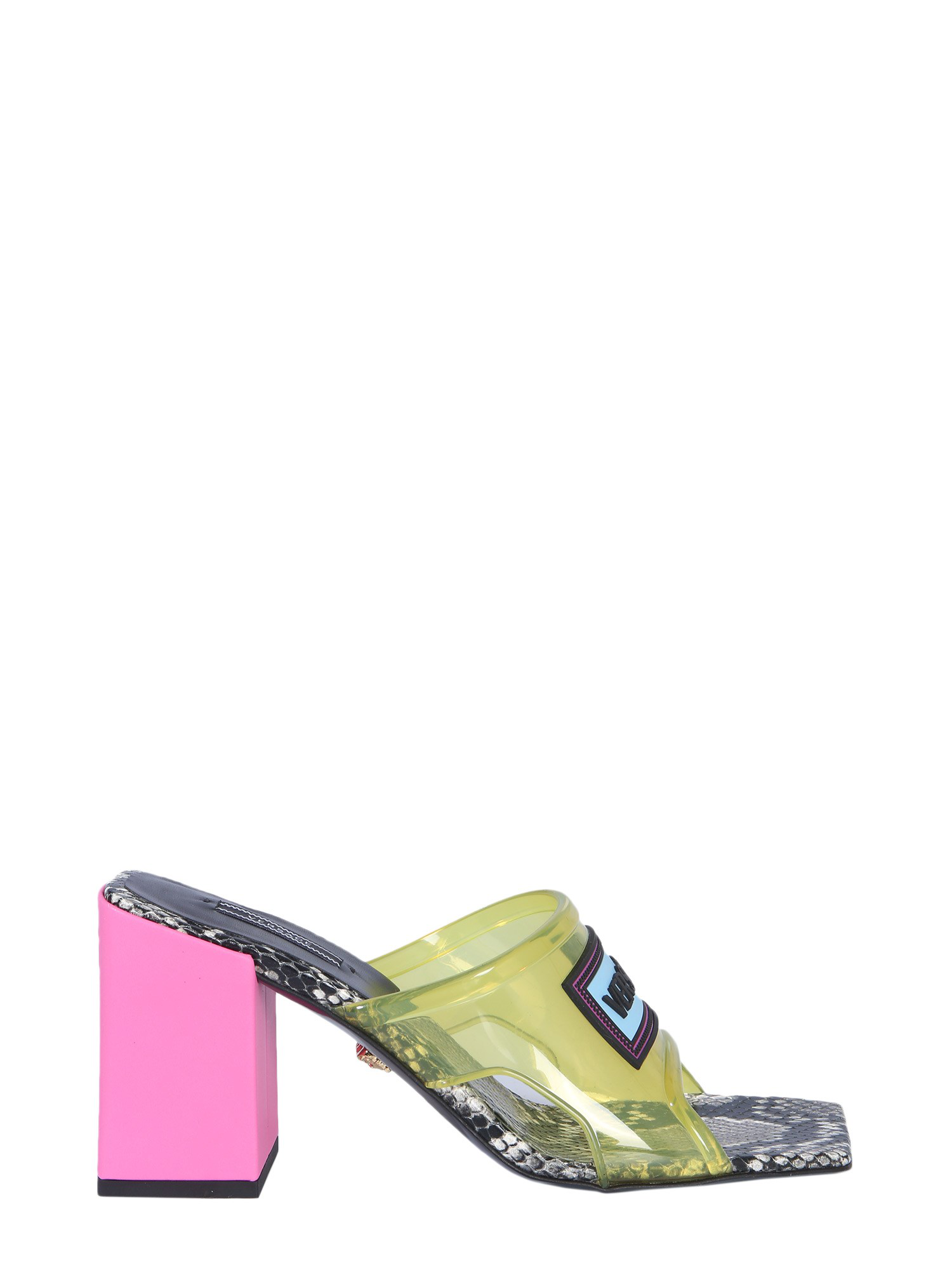 versace 70 pvc snake sandals