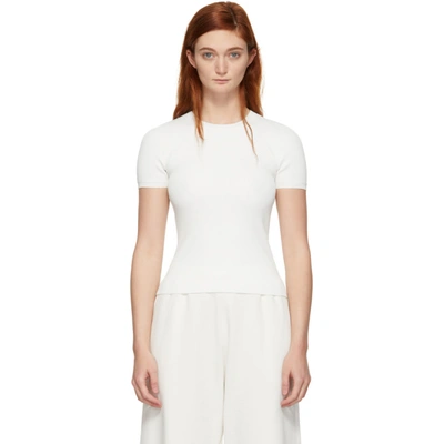 Shop Alexander Wang T Alexanderwang.t White Swim Bodycon T-shirt In 102 Offwht