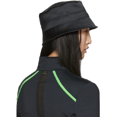 Shop Versace Black Logo Bucket Hat In I1008 Black