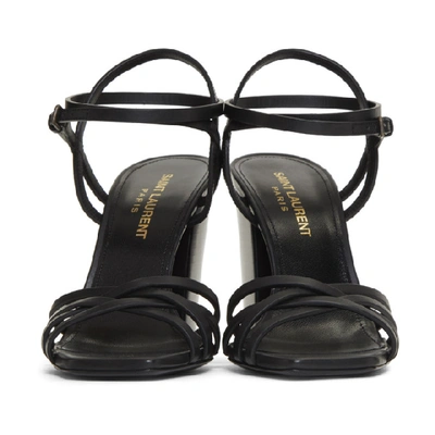Shop Saint Laurent Black Oak Jodie Sandals In 1000 Black