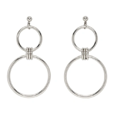Shop Justine Clenquet Silver Alice Earrings