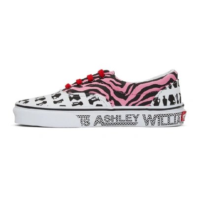 Shop Ashley Williams Pink And White Vans Edition Era Sneakers In Tiger/jugs