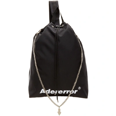 Shop Ader Error Black Arrow Cross Backpack In Sc1 Black