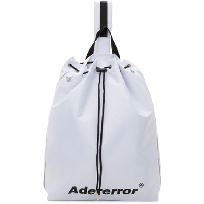 Shop Ader Error White Arrow Cross Backpack In Sc2 White