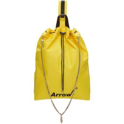Shop Ader Error Yellow Arrow Cross Backpack In Sc22 Yellow