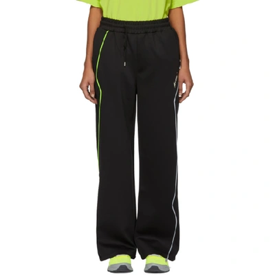 Shop Ader Error Black Thunder Track Pants In Sc1 Black