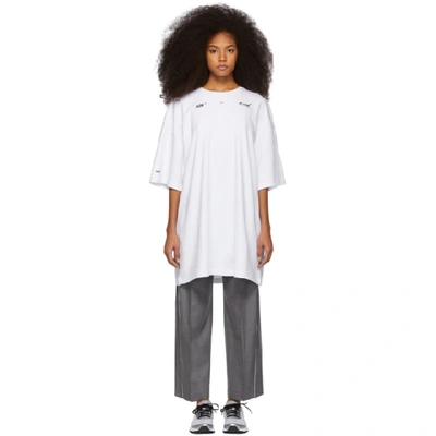 Shop Ader Error White Arrow T-shirt In Sc2 White