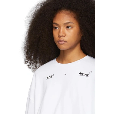 Shop Ader Error White Arrow T-shirt In Sc2 White