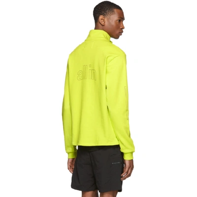 Shop All In Ssense Exclusive Yellow Half-zip Pullover