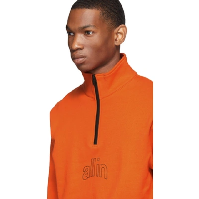 Shop All In Ssense Exclusive Orange Half-zip Pullover