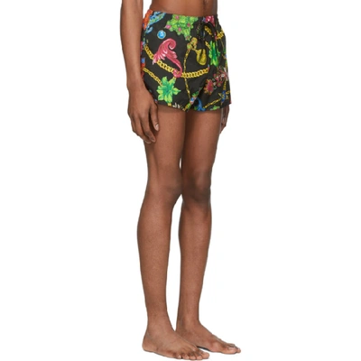 Shop Versace Underwear Multicolor Floral Print Swim Shorts In S708 Print