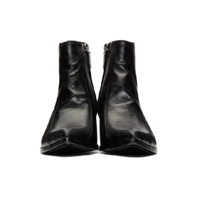 Shop Saint Laurent Black Finn Boots