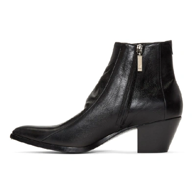 Shop Saint Laurent Black Finn Boots