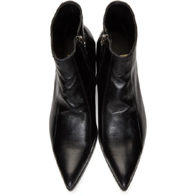 Shop Saint Laurent Black Finn Boots