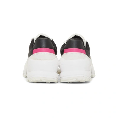Shop Roa Off-white And Black Vincent Sneakers