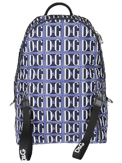 Shop Dolce & Gabbana All Over Logo Backpack In Multi