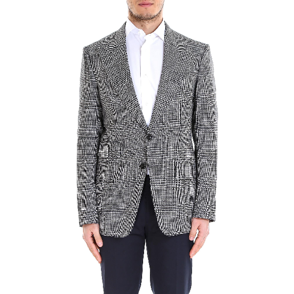 Tom Ford Glen Check Blazer In Black ModeSens