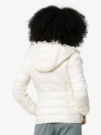 Shop Moncler Genius X Simone Rocha Ruffled Puffer Jacket - Women's - Polyamide In White