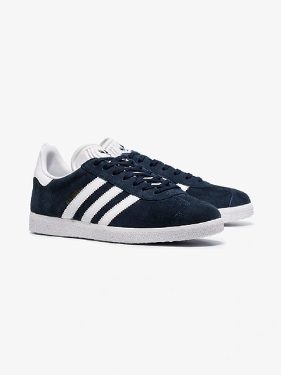 Shop Adidas Originals Adidas Blue Originals Gazelle Suede Sneakers