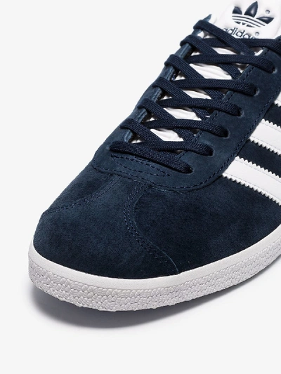 Shop Adidas Originals Adidas Blue Originals Gazelle Suede Sneakers