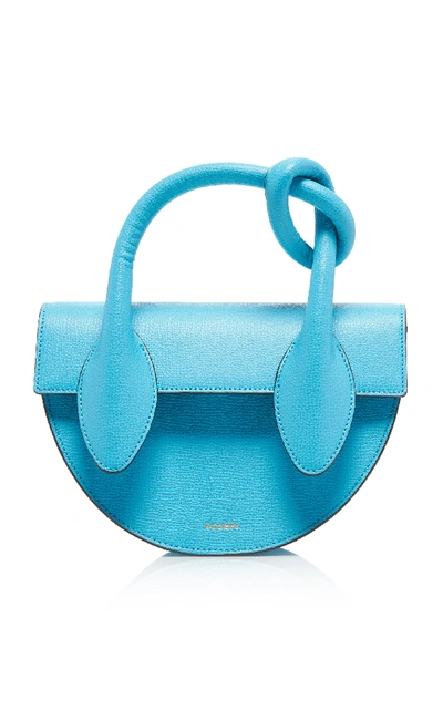 Shop Yuzefi Dolores Leather Bag In Blue