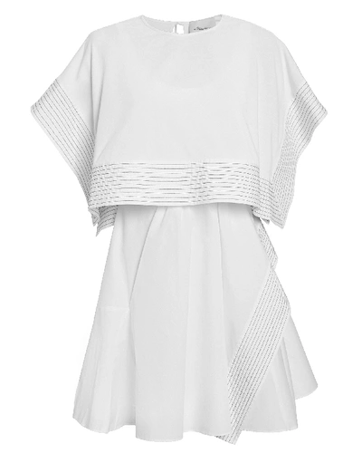Shop 3.1 Phillip Lim Boxy Crop Top Mini Dress  White 8