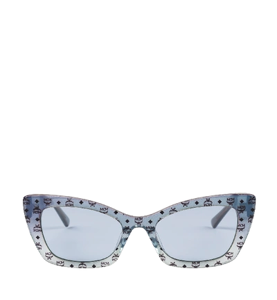 Shop Mcm Cat Eye Sunglasses In Blue