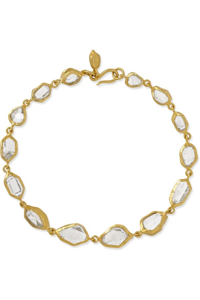 Shop Pippa Small Crystallinity 18-karat Gold Herkimer Diamond Bracelet