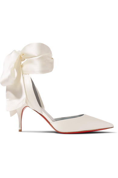 christian louboutin satin shoes