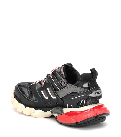 Balenciaga Track Logo-detailed Mesh And Rubber Sneakers In Black