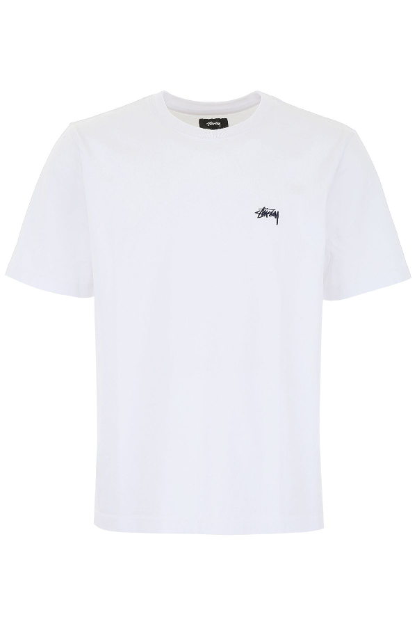 Stussy Logo T-shirt In White | ModeSens