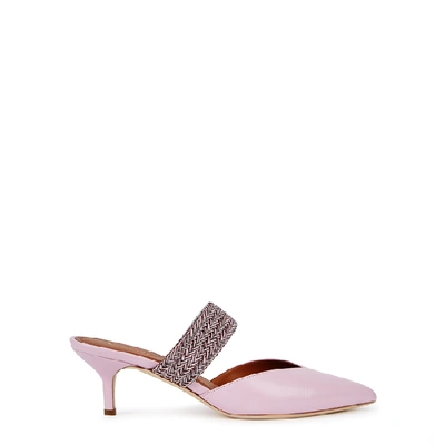 Shop Malone Souliers Maisie 45 Pink Leather Mules