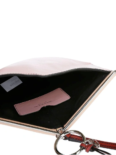 Shop Alexander Mcqueen Butterfly Clutch In Pink