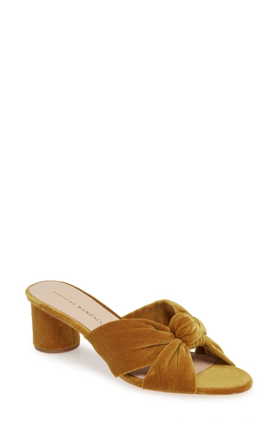 Shop Loeffler Randall Loeffler Randal Celeste Knotted Slide Sandal In Marigold