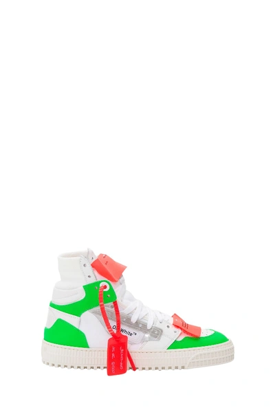 Shop Off-white Off Court 3.0 Sneakers With Fluo Inserts In Bianco