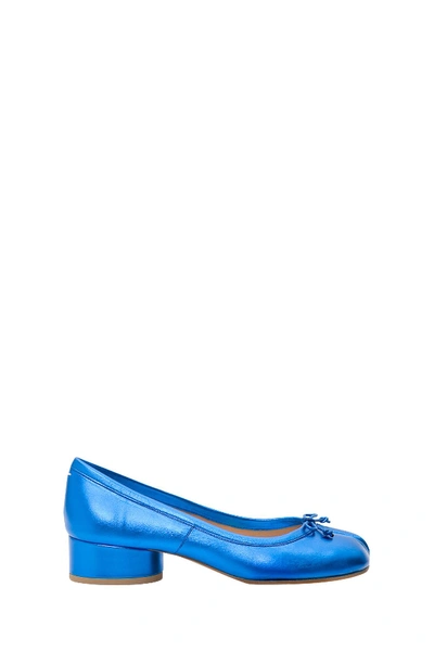 Shop Maison Margiela Tabi Ballerina Pumps In Blu